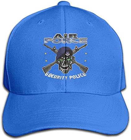 Men Women Security Police U.S. Air Force Maryland Sport Snapback Peaked Hats Black Unisex