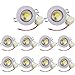 Pocketman Pack of 10, 5W 500 lumens 3.4 Inch LED COB Energy Saving Recessed Ceiling Downlight kit with LED Driver(Cool White,6300-7000K)