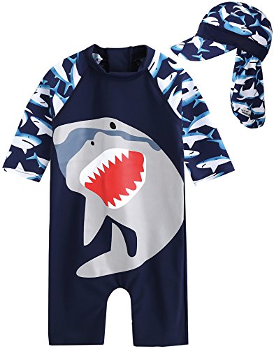 Vaenait baby 0-24m baby boys rashguard swimwear with sw…