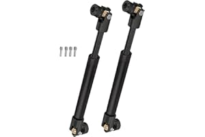 ARRCat RC Crawler Drive Shaft 94-125MM Upgrades for 1/10 Axial SCX10 2 Redcat D90 Gen7/Pro RC4WD GEN8 SCX10-II,Steel #45 Universal Driveshaft,Metal Axles Part Hop-Ups,Black (116-170MM,2PCS)