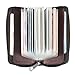 Alimei Genuine Leather Credit Card Holder Zipper Wallet Card Organizer with 26 Card Slots (26 Card Black)