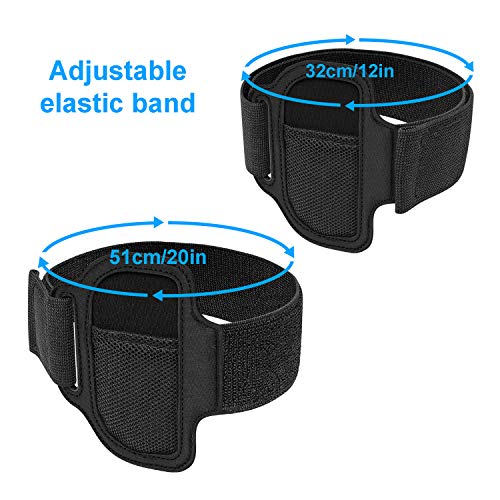 Leg Strap for Nintendo Switch Joycon, Adjustable Elastic Sport Movement Leg Fixing Strap for Nintendo Switch Game with 2 Ring-Con Grips