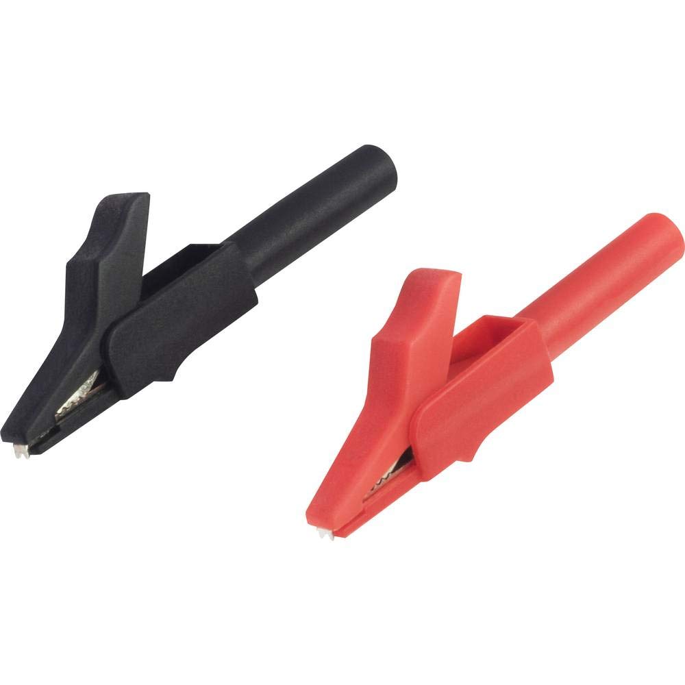 VOLTCRAFT MSK-102 Alligator Clip Socket 4mm Black Red