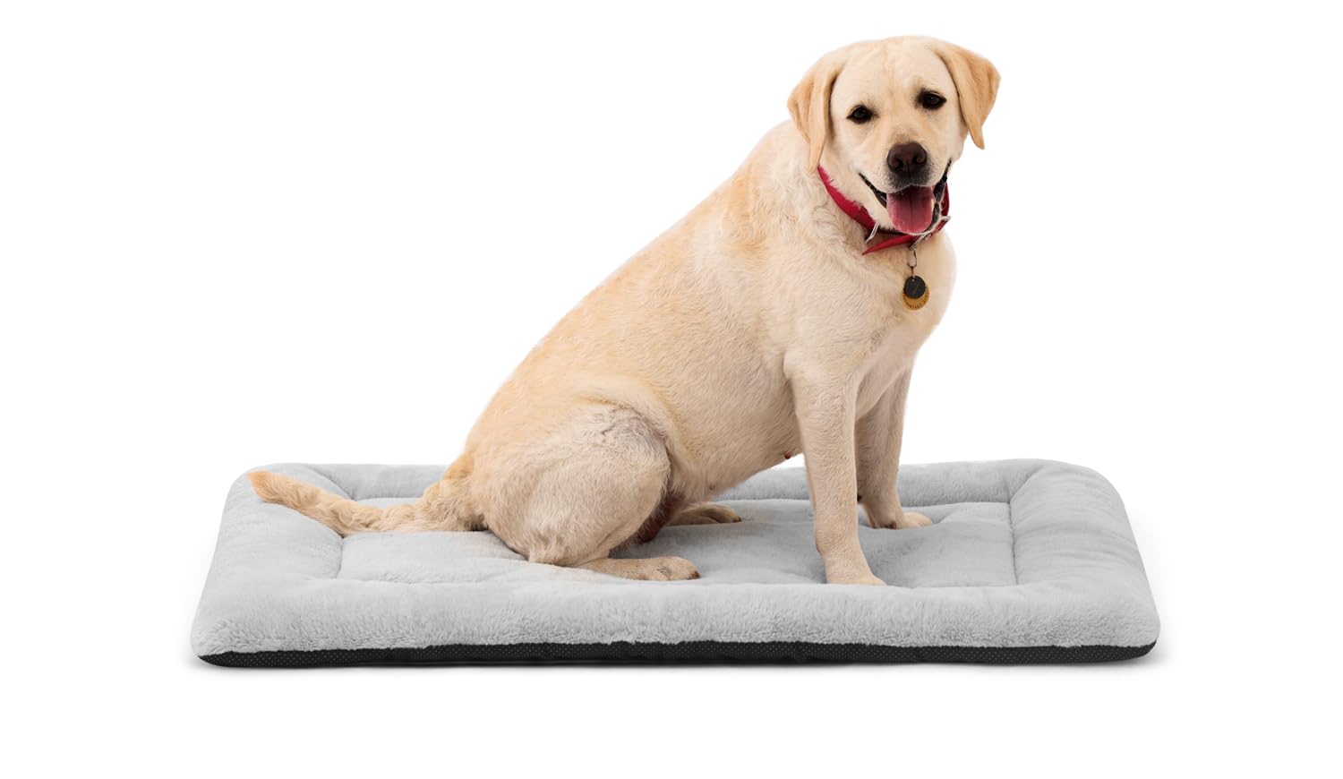 ZENGAOOU Washable Dog Crate Bed with Non-Slip Bottom, Soft Crate Mattress and Flat Dog Mat for Medium and Large Dogs, Comfortable Pet Cushion for Kennels and Home Use (106×71×5 cm)