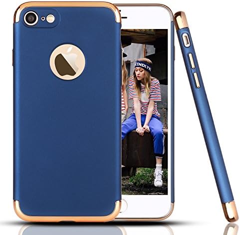iPhone 7 Case,Fastbee [Vibrance Series] Slim Two-Piece Protective Slider Style Case Cover for iPhone 7 - Blue