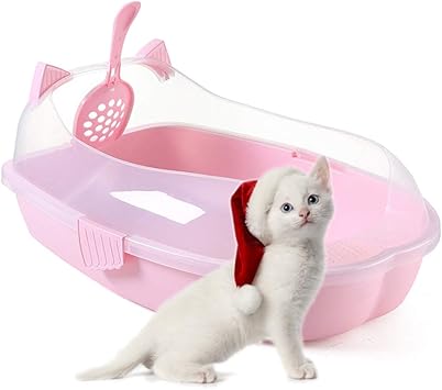 Amazon Co Jp Petmaoshp 猫ゴミトレイ 猫ごみ箱 大きな半閉鎖開発猫トイレ ハイニングフェンスデザイン ピンク スポーツ アウトドア Amazon Co Jp Petmaoshp 猫ゴミトレイ 猫ごみ箱 大きな半閉鎖開発猫トイレ ハイニングフェンスデザイン ピンク スポーツ アウトドア