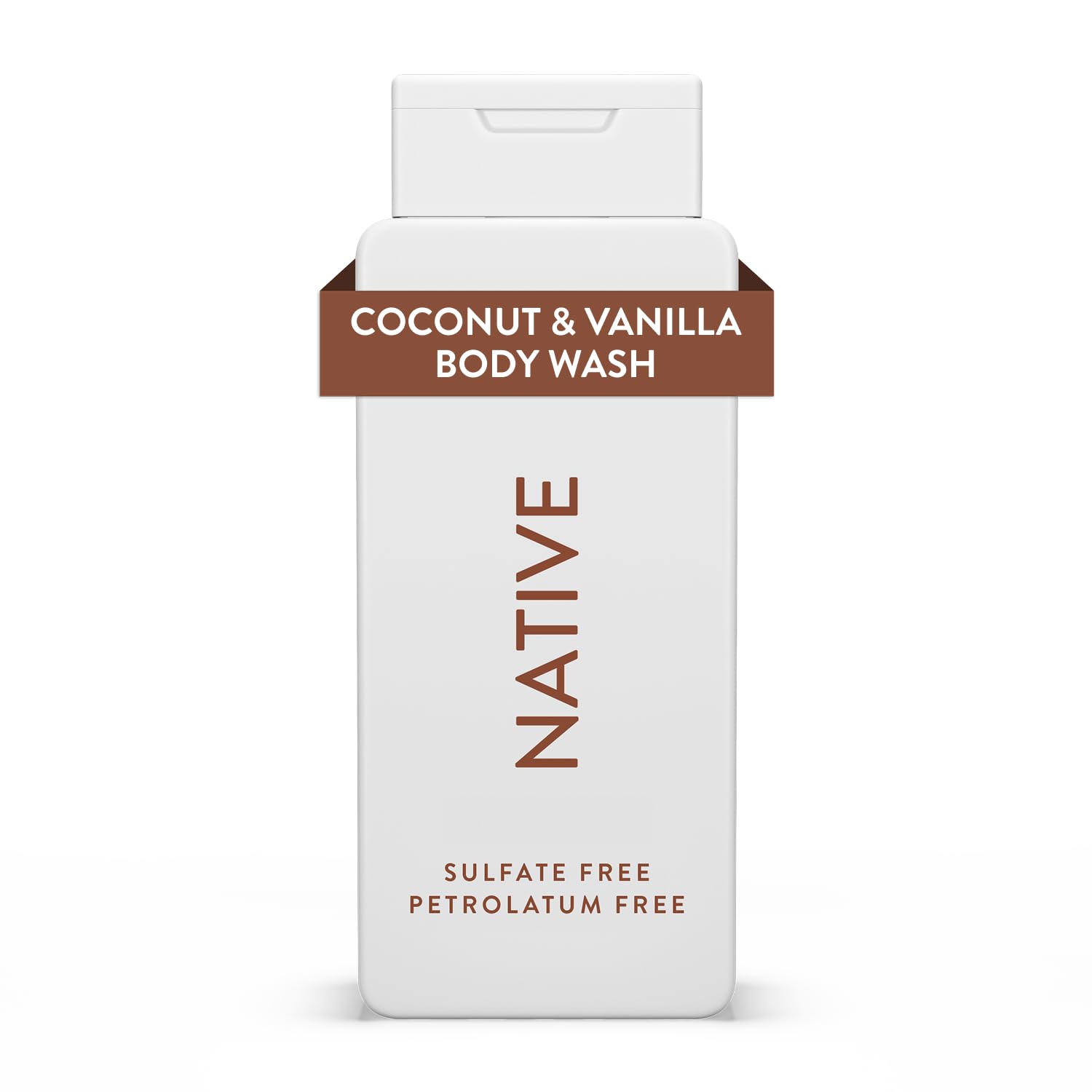Native Shower Gel & Body Wash for Women & Men - Free of Sulphates & Dyes - Coconut & Vanilla Scent Body Soap - Gently Cleanses with Plant-Based ingredients (532ml)