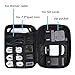 BAGSMART Electronic Organizer Travel Cable Organizer Electronics Accessories Cases for 7.9’’ iPad Mini, Cables, Chargers, USB, SD Card