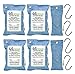 Moso Bamboo Charcoal Air Purifying Bag (6 Pack | 200g & 75g Bags) Activated Charcoal Odor Absorber, Car Air Purifier, Shoe Odor Eliminator, Closet Deodorizer Breathe Eco Green Air Freshener For Home