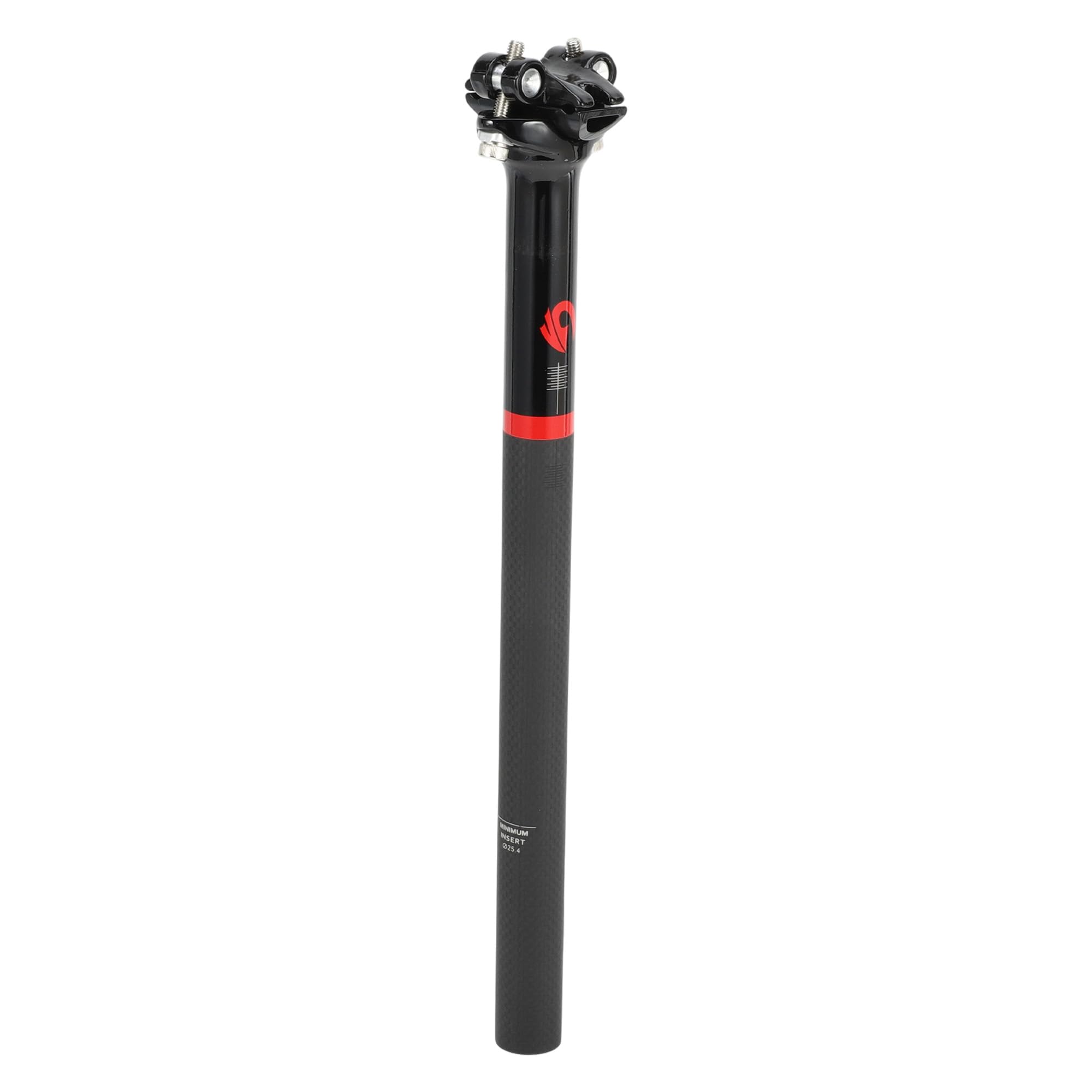 Photo 1 of TUCKBOLD Bike Seat Posts Height Angle Adjustment Bike Saddle Post Seat Tube Matte Black Gloss Black Red 1 Pc 25.4x350mm Carbon Fiber