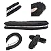 WOBAOS Adjusting Wool Insoles,Genuine Sheepskin Insoles Men’s & Women’s Premium Thick Wool Fur Fleece Inserts Cozy & Fluffy (Men’s 6-14, Black)thumb 2