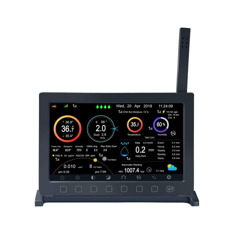 Mua Ecowitt HP2560 WiFi Weather Station, 7 Inch Large TFT Display
