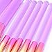 ITME [Upgraded Version] Premium Makeup Brush Set Synthetic Cosmetics Professional Crystal Acryl Handle Brush, Kabuki Foundation Blending Brush Midsummer Night Dream Makeup Brush Kit (10pcs, Pink)