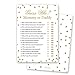 InvitationHouse Mommy or Daddy Baby Shower Guess Game - 24 Count - (Faux Gold Glitter on White)