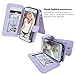 Galaxy S7 Case, Modos Logicos [Detachable Wallet Folio][2 in 1][Zipper Cash Storage][Up to 14 Card Slots 1 Photo Window] Premium PU Leather Purse with Removable Inner Magnetic TPU Case - Light Purple