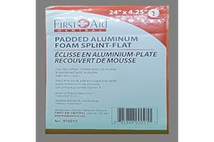 Attelle, matelassée, malléable, taille minimale 10,2 cm × 61 cm (4 po × 24 po)