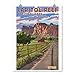 Lantern Press 9x12 Inch Art Print Wall Décor, Capitol Reef National Park, Utah, Barn View, Painterly Series