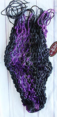 Horse Slow Feed Equine HAY NET BAG Purple Black 60912