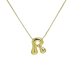 SLOONG 18K Gold Plated Bubble Letter