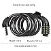 Amazer Bike Cable Lock, 6-Feet Bike Lock Cable Coiled Resettable Combination Cable Bike Locks with Mounting Bracket, 6 Feet x 1/2 Inch