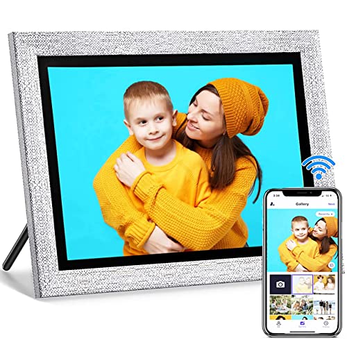 AISLPC Digital Photo Frame 10.1 Inch WiFi Digital Picture Frame, IPS Touch Screen, AutoRotate