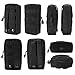 FUNTOK Molle Pouches, Molle Tactical Compact Pouch Attached Utility Tactical Pockets Outdoor Sports Bag (Black