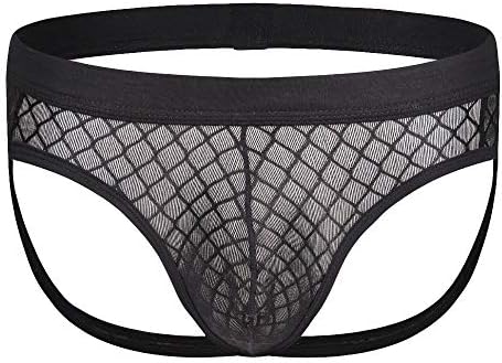 Men's Sexy Underwear Mens Sexy U Convex Pocket Bulge Mesh G-String Thong