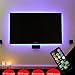 RGB LED Home Theater TV BackLight Kit,eTopxizu 3.28 Ft Black PCB 5050 RGB Waterproof Led Strip for Monitor, Screen, Background Accent Lighting With Power Adapter, Wireless Remote And Connectors