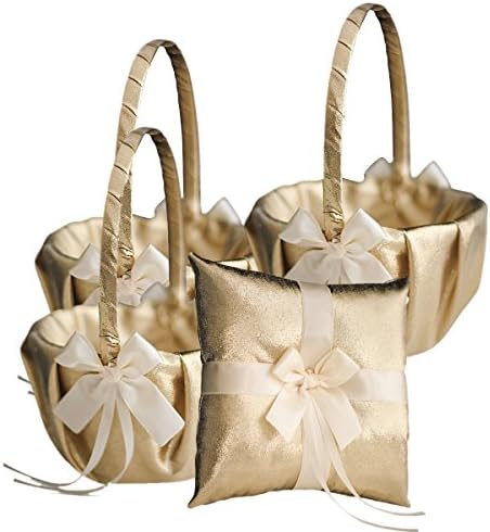 Roman Store結婚指輪ベアラ枕 フラワーガールバスケットセット サテンリボン ペアwell With最もドレステーマ Splendour Everyウェディングdeserves 1 Pillow 3 Baskets Rb 1 Pillow 3 Baskets Ospacp Org Ar