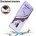 Galaxy S9 Plus Case, BAISRKE Shiny Gold Purple Agate Crystal White Background Design Shock Absorption Soft Clear TPU Edge Bumper and Rigid Hard Plastic Back Cover for Samsung Galaxy S9 Plus
