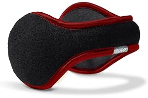 180s Men's Merino Wool Behind-the-Head Winter Ear Warmers | Premium Adjustable & Foldable Earmuffs