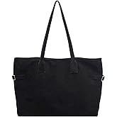 POAPRRD Suede Purse Fall Large Suede Tote Bag for Women Vintage Shoulder Handbag