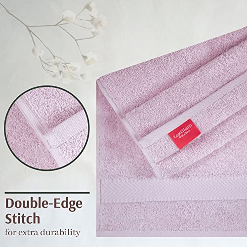 TEXTILOM 100 Turkish Cotton 6 Pcs Bath Towel Set, Luxury Bath Towels