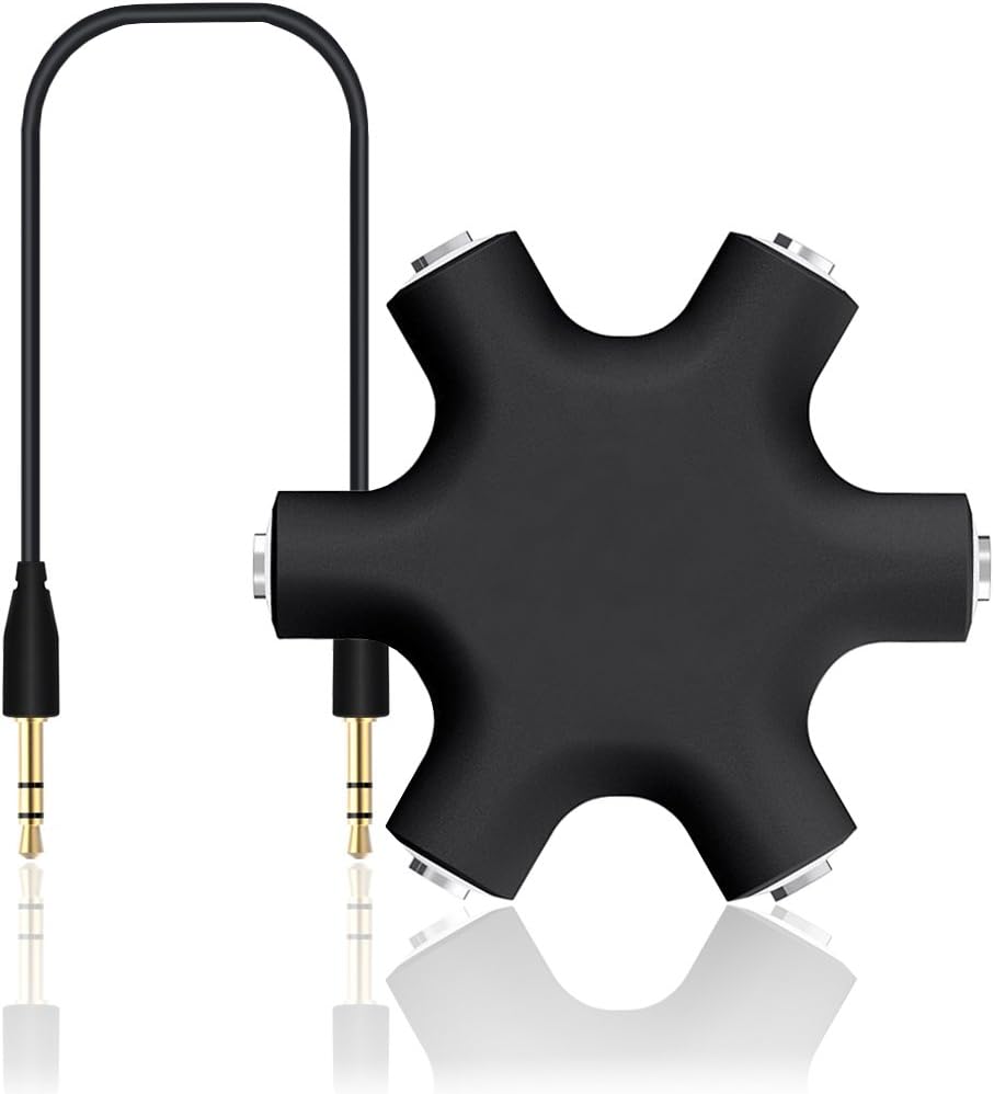 innoGadgets® Jack splitter, Black, Audiosplitter
