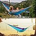 Camping Hammock for Outdoors - Double Hammock Size, Parachute Nylon, Snag-Proof Carabiners, 6 Gear Loops – Portable Hammock for Hiking, Backpacking, Travel by Emerald Mountain Outfitters