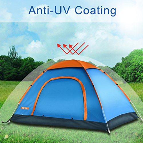 Pop Up Camping Tent by TSWA , Automatic & Instant Setup Dome Waterproof