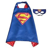  ERT13 Kids Dress up Comic Cartoon Superhero Costume with Satin Cape and Matching Felt Mask