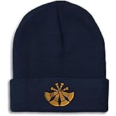 Custom Beanies for Men Deputy Chief Firefighter Embroidery Skull Cap Winter Hats for Women Acrylic One Size