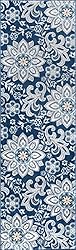 Piper Navy 2x10 Hallway Runner Rug - Area Rugs for