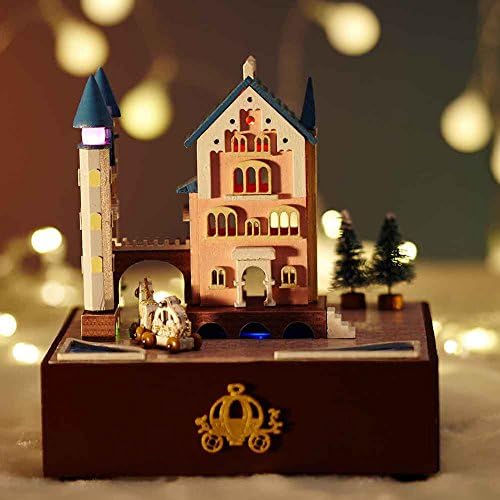 Mcitymall66 Wood Mini Dolls House Family Style-Sunshine House Theme With LED Furniture Kit for Children Birthday Christmas Gift