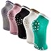 Peace Yoga Pack of 5 Non Slip Cotton Yoga & Pilates Socks