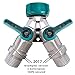 Supxing 2 Way Y Hose Connector, Garden Hose Splitter with 3/4 Connector and Sturdy Construction for Garden and Home Life/4 Free Washers