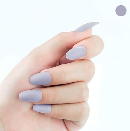 Amazon つけ爪 つけ爪 棺桶バレリーナ爪マットショートネイルアート フランチェディルスタイル フェイクネイルガールズ24 619ライトグレー のアクリル人工アート Gongxi ネイルチップ 通販 Amazon つけ爪 つけ爪 棺桶バレリーナ爪マットショートネイルアート フランチェディルスタイル フェイクネイルガールズ24 619ライトグレー のアクリル人工アート Gongxi ネイルチップ 通販