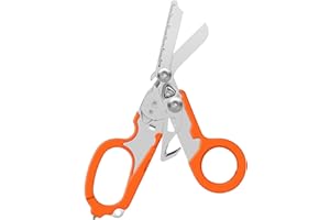 FRMINGZHAO Emergency Shears with Strap Cutter and Glass Breaker Stainless Steel Foldable Scissors Pliers, Outdoor Camping Rescue Scissors Tools …