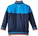 Hatley Little Boys' Full Zip Mock Neck-Space Cadet