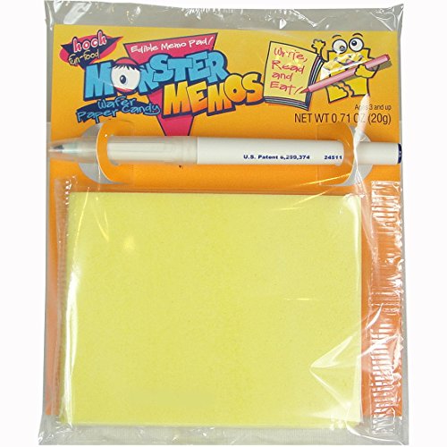 Monster Memos with Edible Ink Pen - Wafer Paper Candy