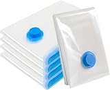 AMZJIMTOP Vacuum Storage Bags 4 Pack 130x100cm Extra Large Reusable