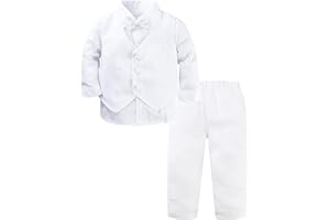 MOMBEBE COSLAND Baby Boy Suits Formal Outfit 4 Piece Set