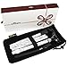 Ez2care Luxury Adjustable Folding Cane with Carrying Case, Black and White Geometric Pattern