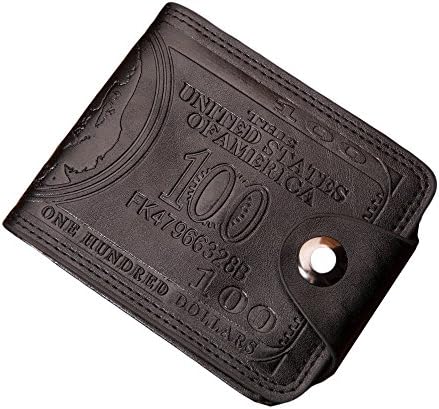 DAYSEVENTH Women Men Bifold Business Leather Wallet ID Credit Card Holder Zipper Pockets